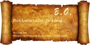 Bottenstein Oriána névjegykártya